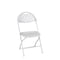 Zown Folding Chair, Stacking, Resin, Fanback, Banquet, White, PK8 60542WHT8E - alternate 1